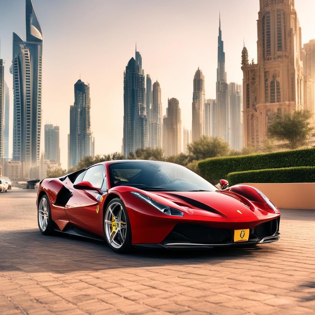  Sports car rental cost in Dubai