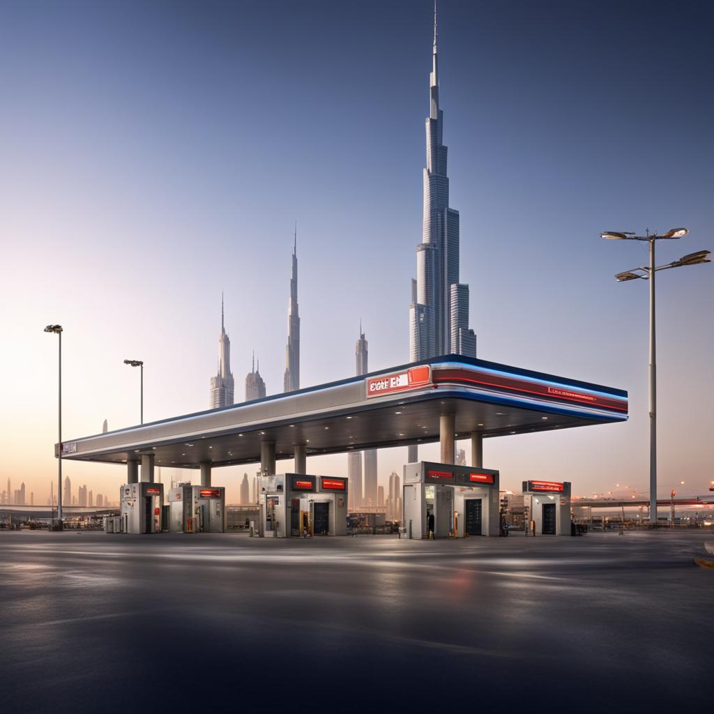  How much is gasoline in Dubai?