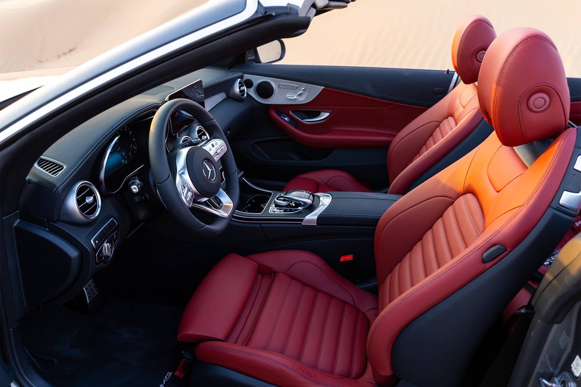 Mercedes C200 Convertible Selenite Grey Metallic