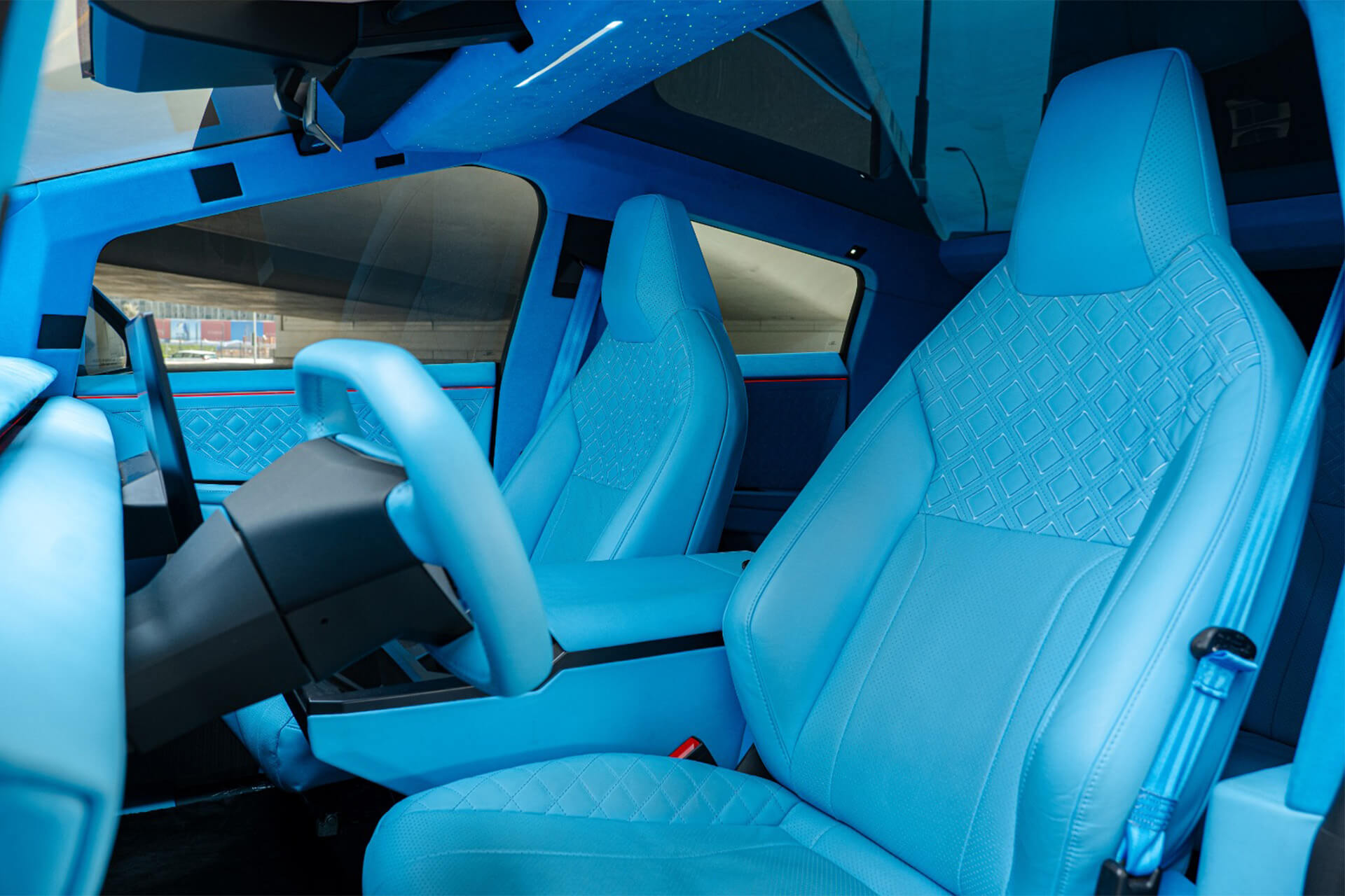 Tesla Cybertruck Beast Matte Sky Blue