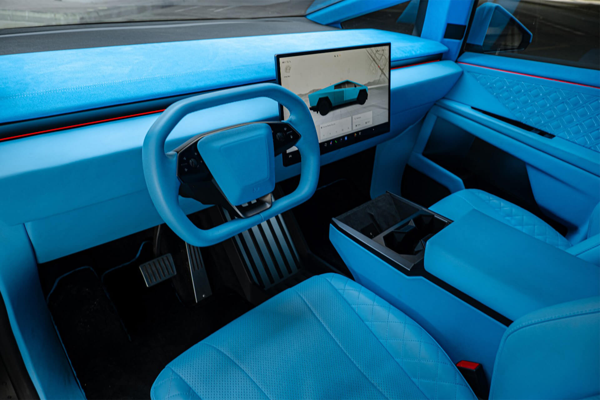 Tesla Cybertruck Beast Matte Sky Blue