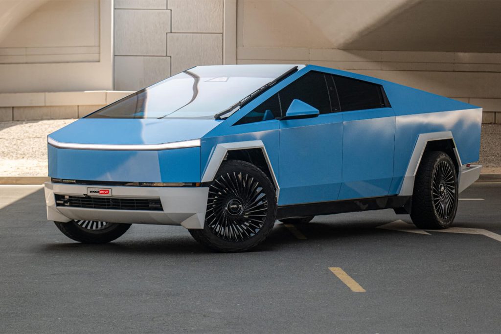 Tesla Cybertruck Beast Matte Sky Blue